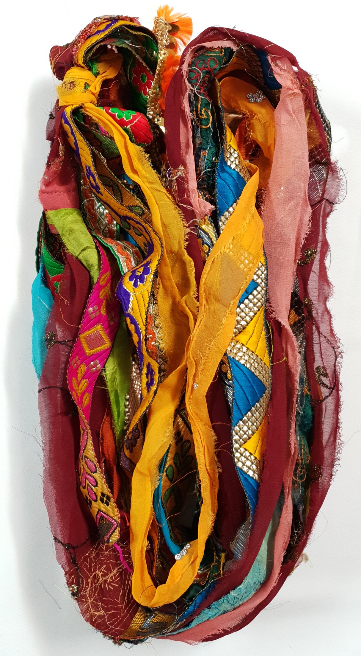Reclaimed Sari Ribbon Hank - Unique - MB
