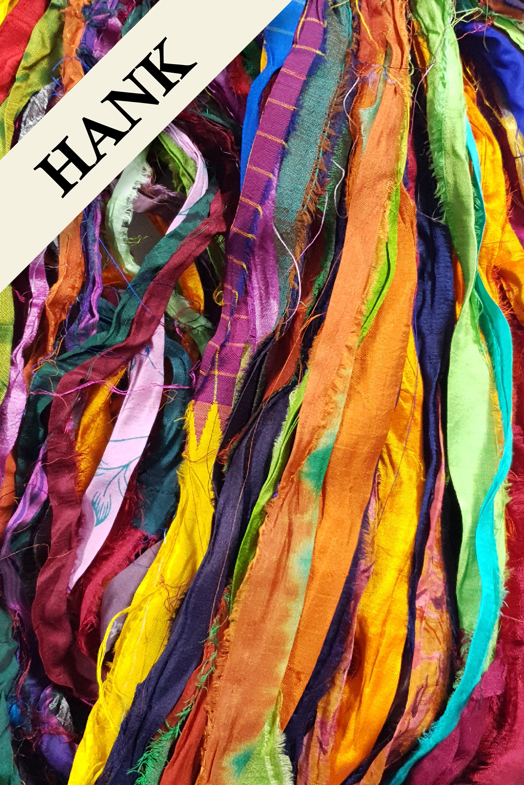 Reclaimed Sari Ribbon Hank - Unique - MM