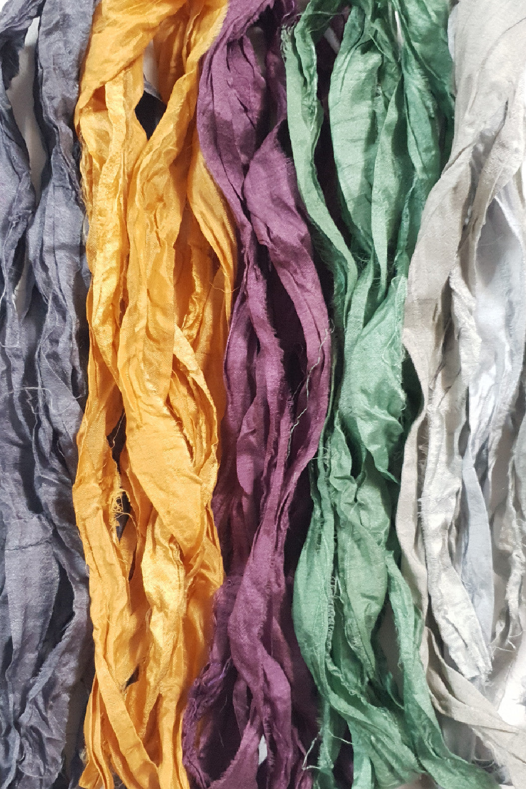 Reclaimed Sari Silk Ribbon - Masquerade