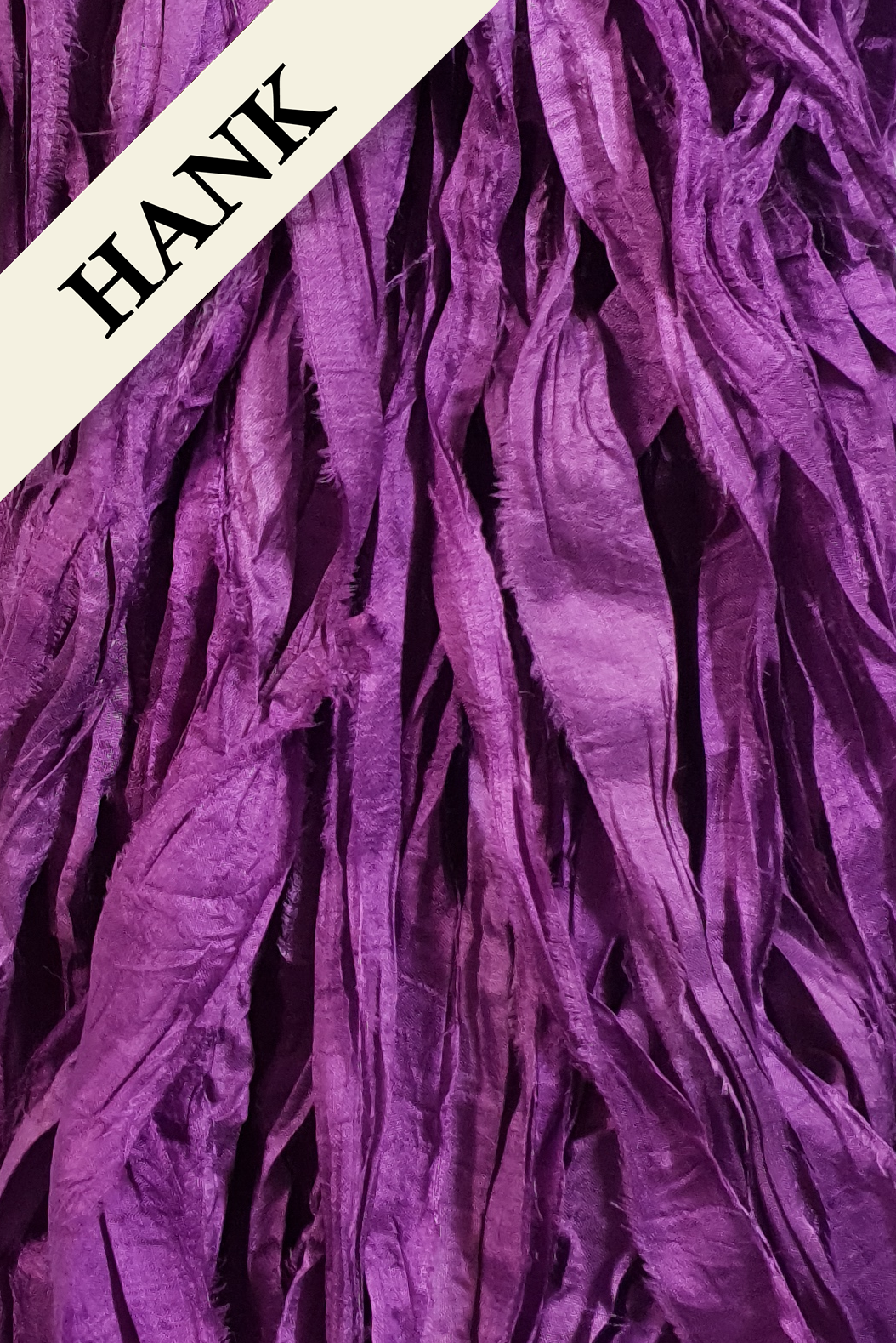 Reclaimed Sari Silk Ribbon - Mystique - Hank