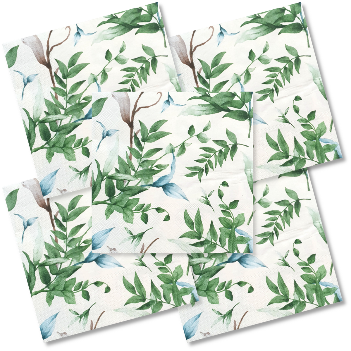 Decoupage Napkin - (DN-8936) - Leafy Dream - Set of 5