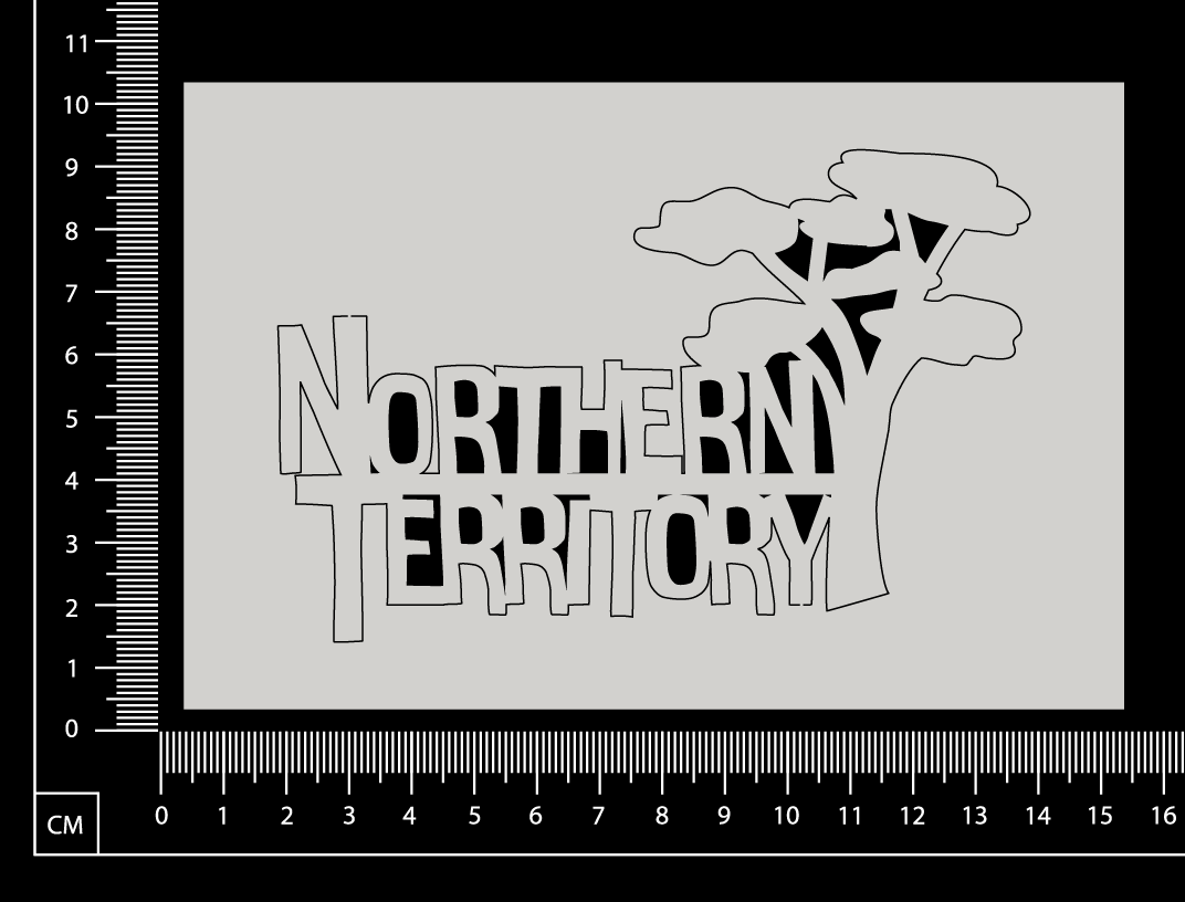 Northern Territory - A - White Chipboard