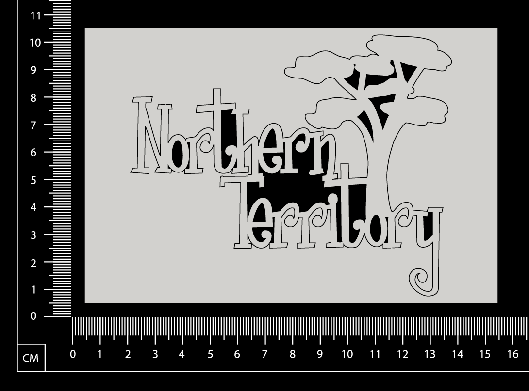 Northern Territory - C - White Chipboard