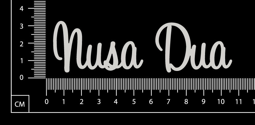 Nusa Dua - B - White Chipboard