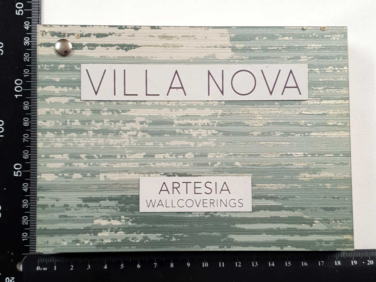 Villa Nova Artesia Wallcoverings - Wallpaper Sample Swatch Book - PD