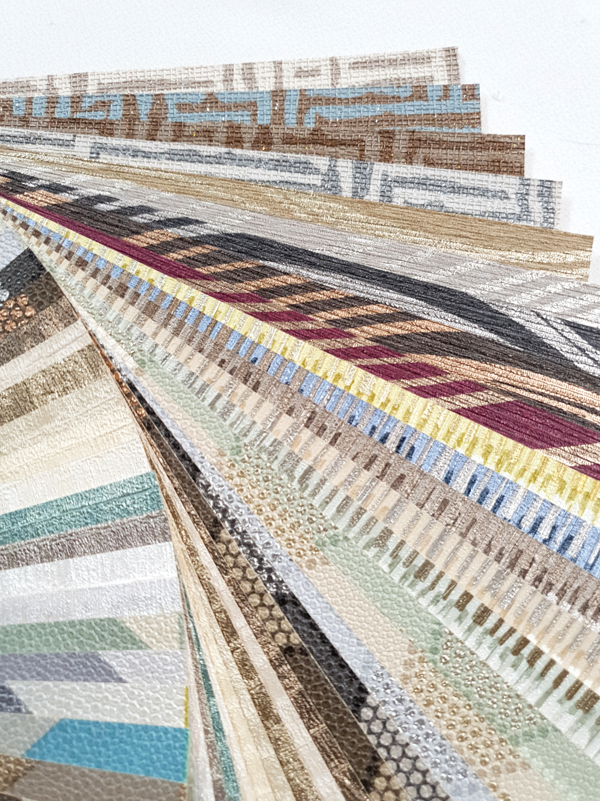 Osborne & Little Intarsia Vinyls - Wallpaper Sample Swatch Book - PF