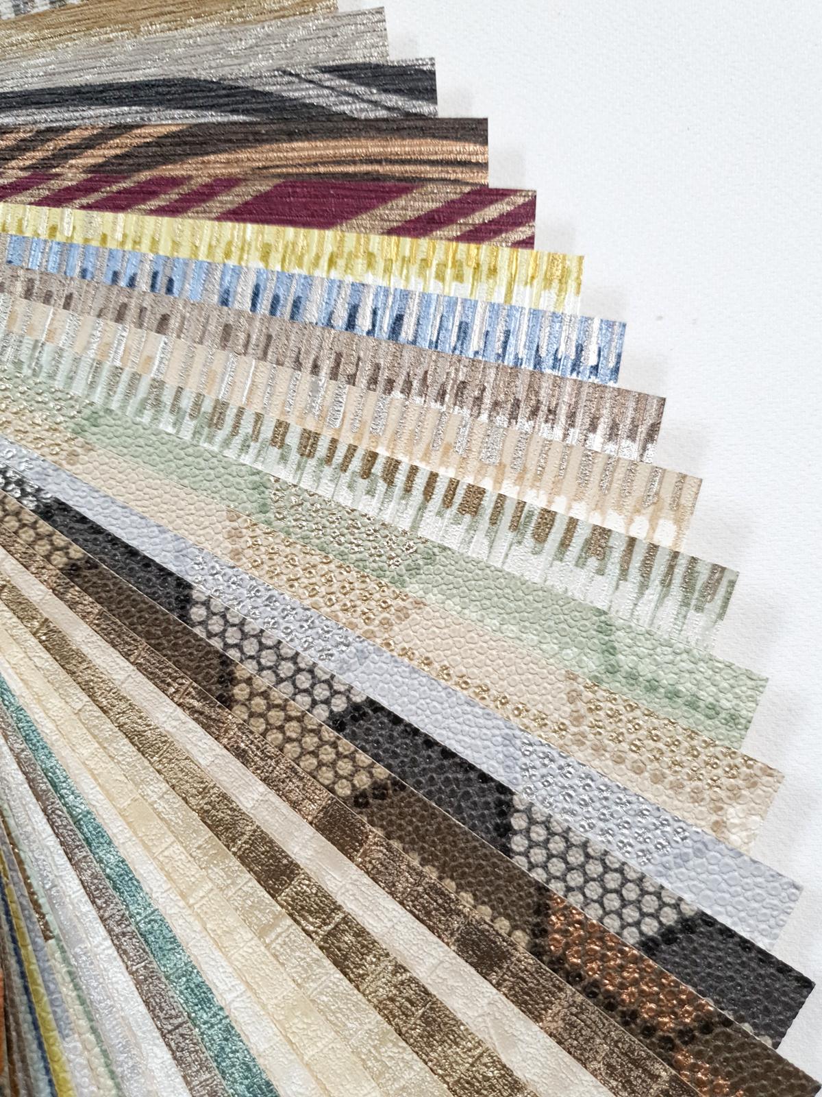 Osborne & Little Intarsia Vinyls - Wallpaper Sample Swatch Book - PF