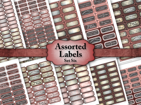 Assorted Labels - Set Six - DI-10239 - Digital Download