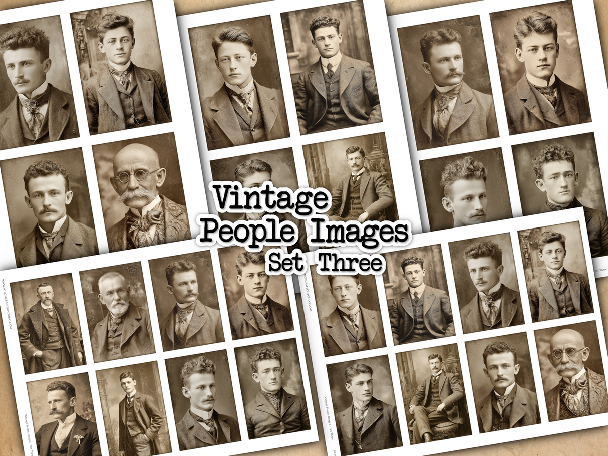 Vintage People Images - Set Three - DI-10314 - Digital Download