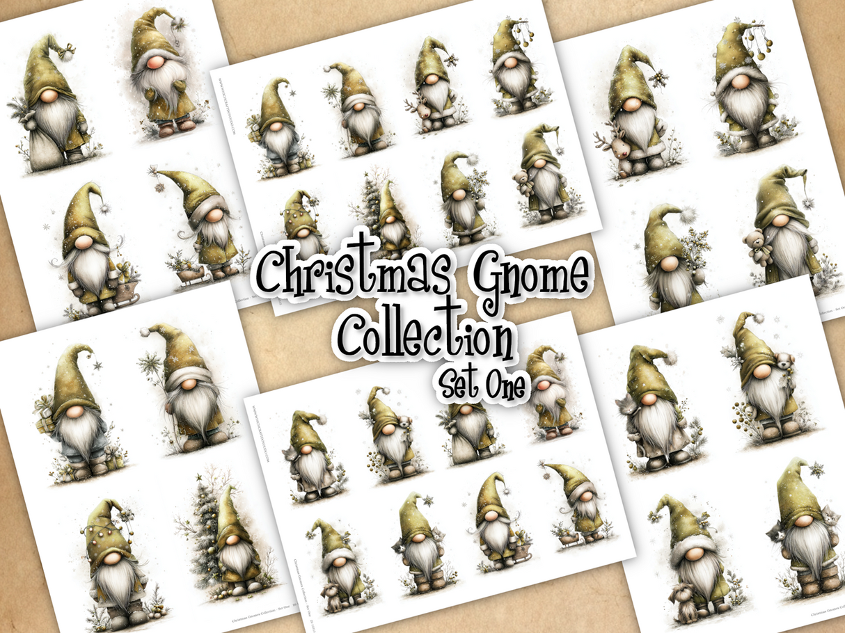Christmas Gnome Collection - Set One - DI-10315 - Digital Download