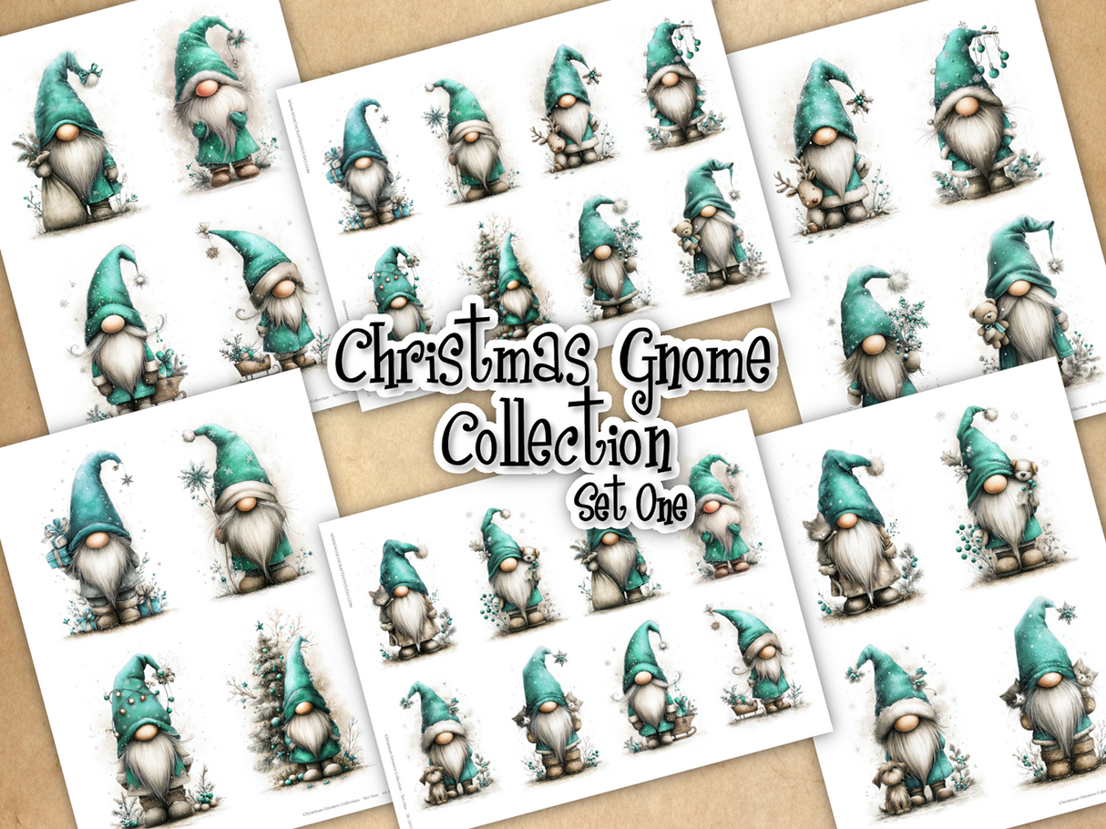 Christmas Gnome Collection - Set One - DI-10315 - Digital Download