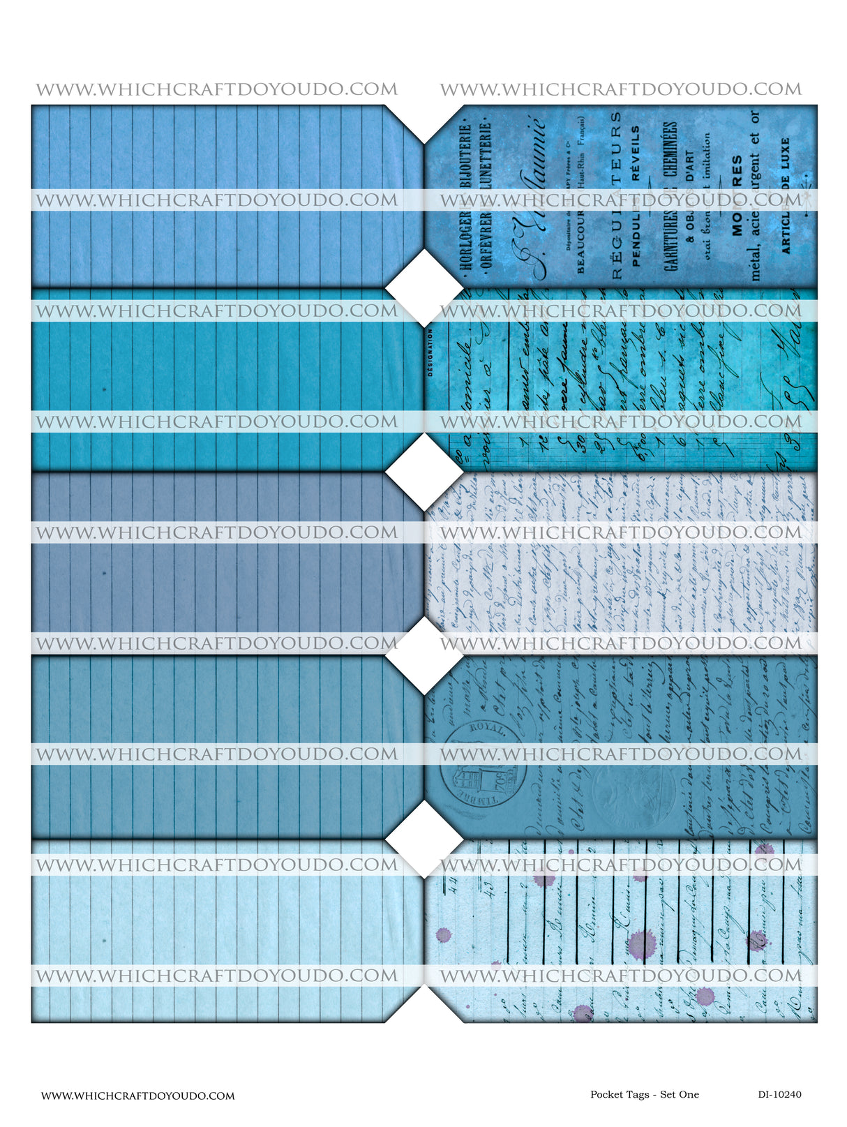 Pocket Tags - Set One - DI-10240 - Digital Download