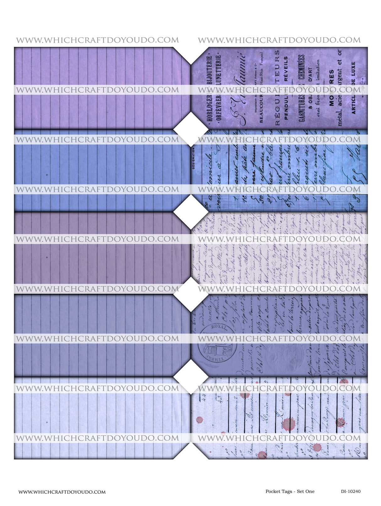 Pocket Tags - Set One - DI-10240 - Digital Download