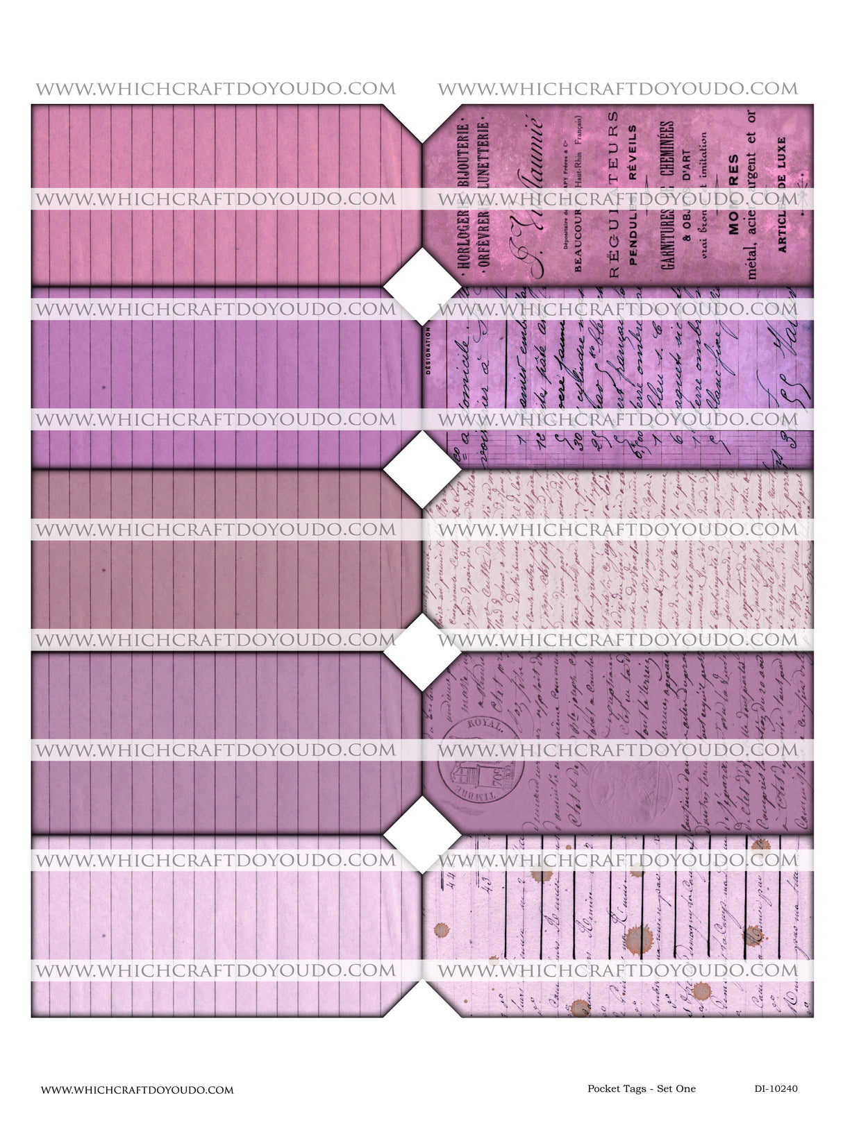 Pocket Tags - Set One - DI-10240 - Digital Download