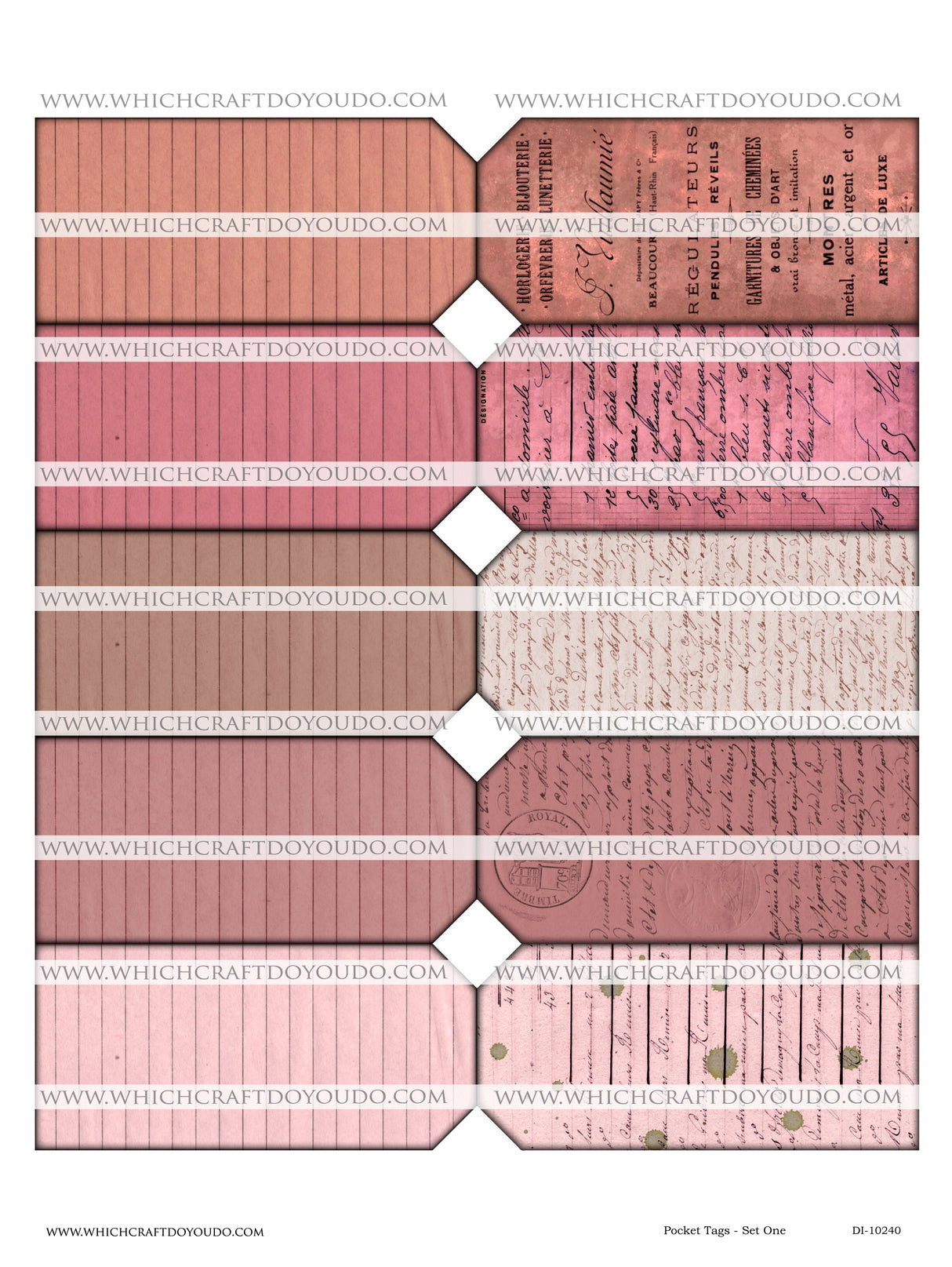 Pocket Tags - Set One - DI-10240 - Digital Download