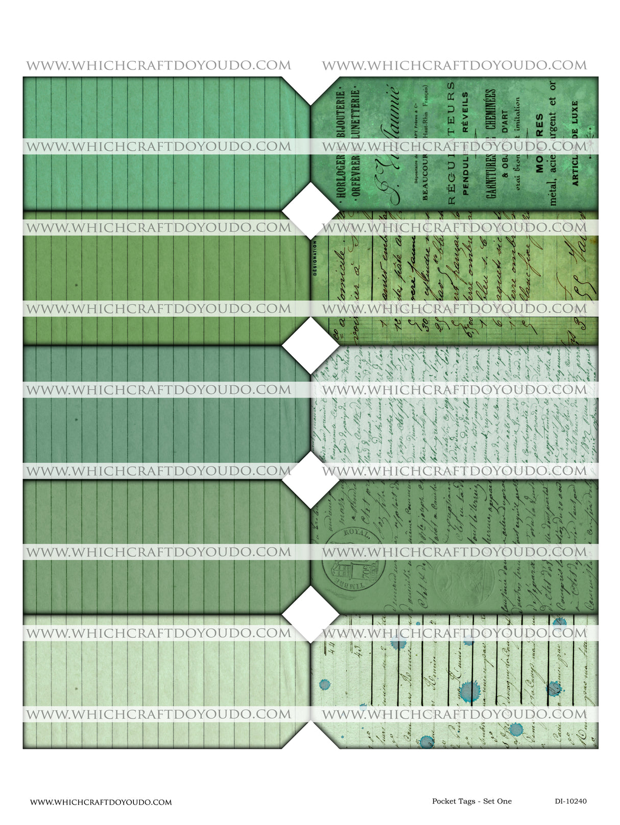 Pocket Tags - Set One - DI-10240 - Digital Download
