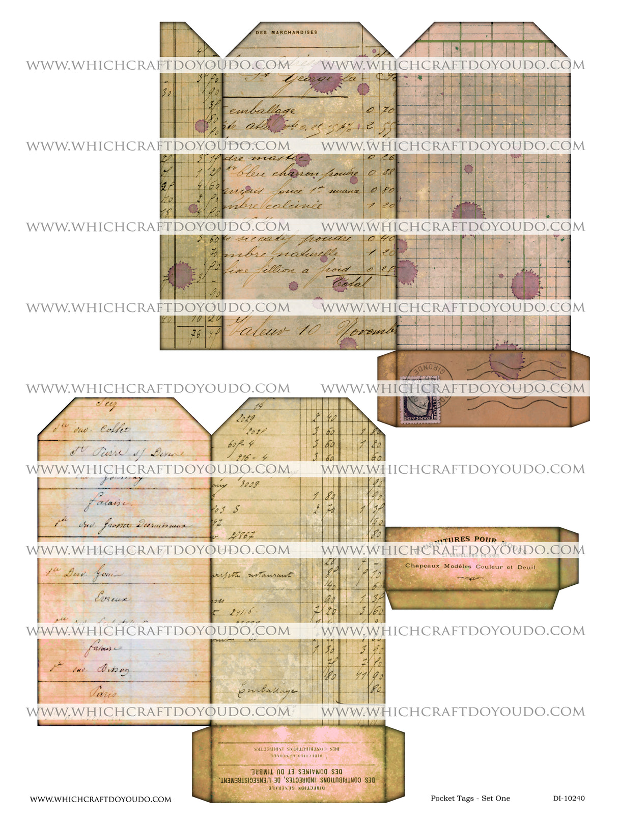 Pocket Tags - Set One - DI-10240 - Digital Download