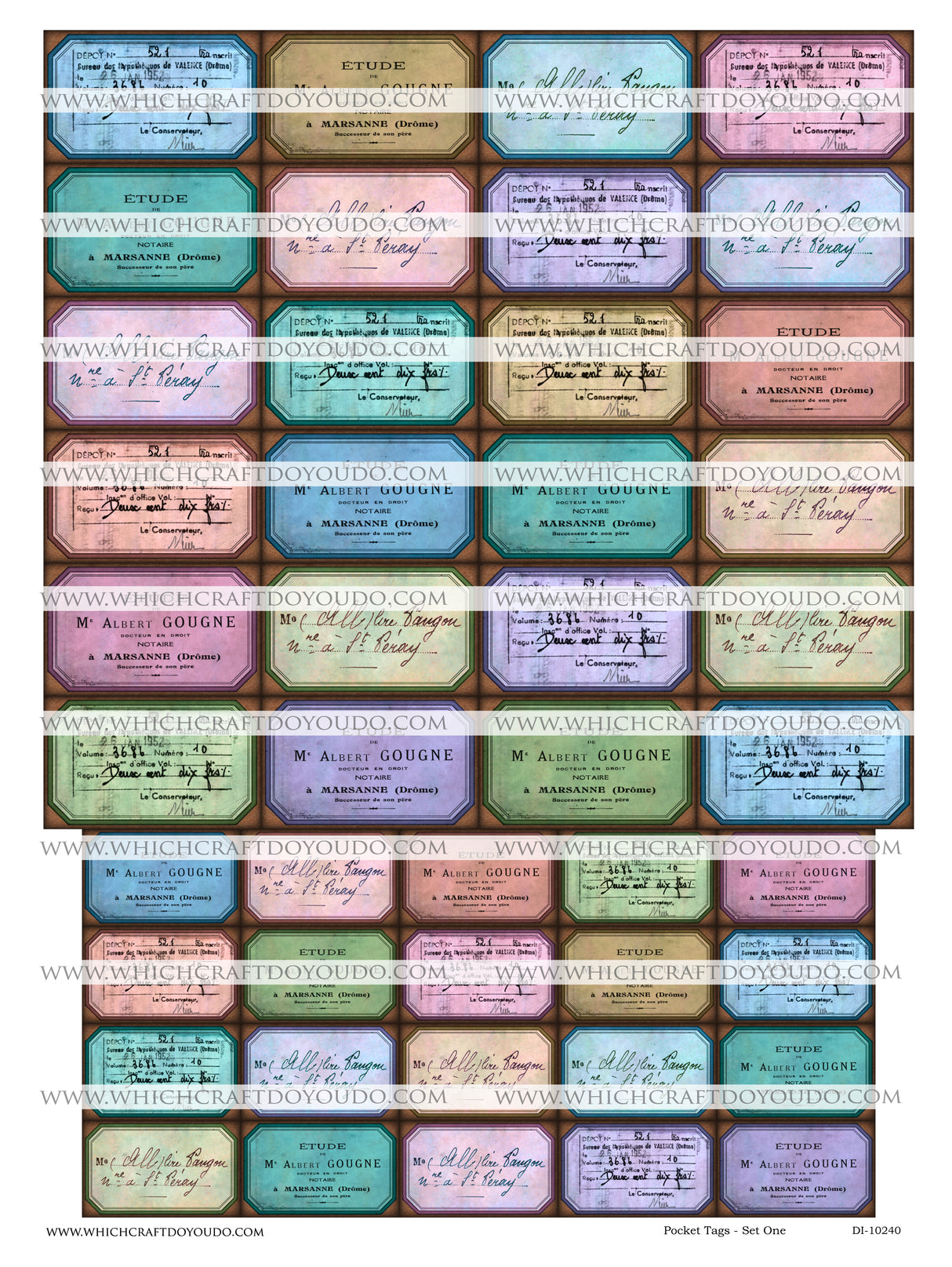 Pocket Tags - Set One - DI-10240 - Digital Download