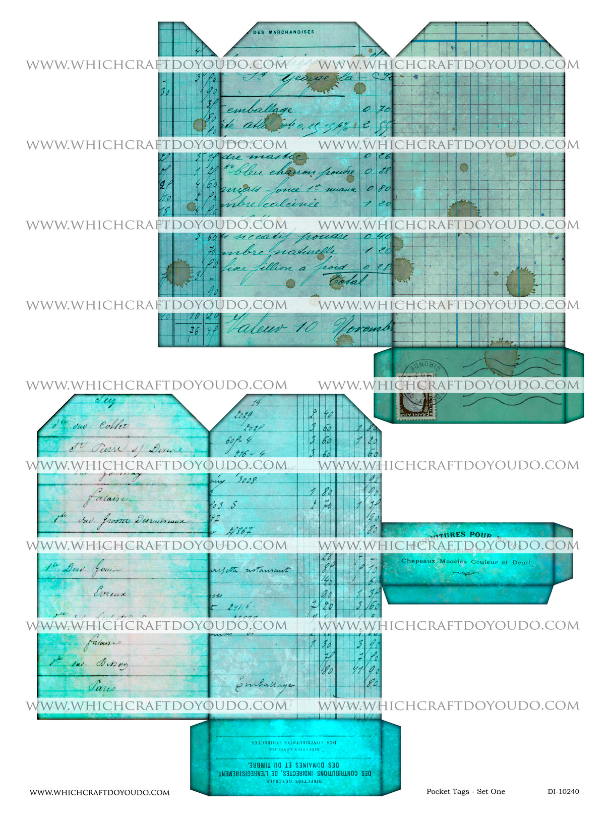 Pocket Tags - Set One - DI-10240 - Digital Download