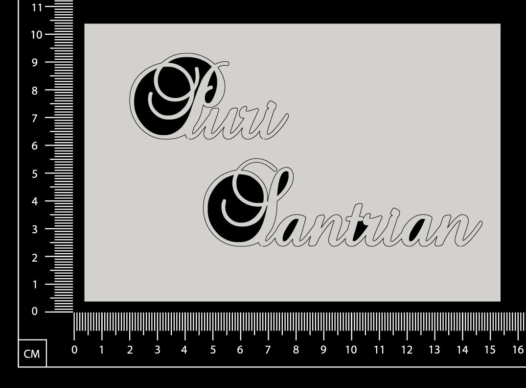 Puri Santrian - A - White Chipboard