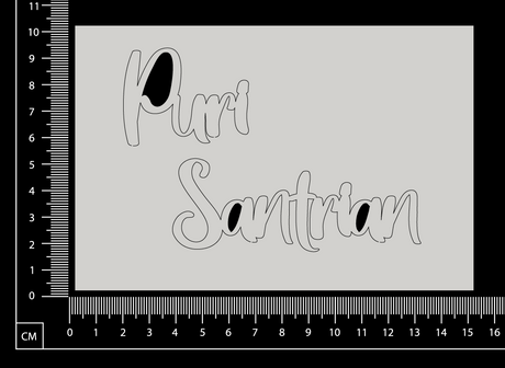 Puri Santrian - B - White Chipboard