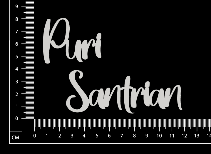 Puri Santrian - B - White Chipboard
