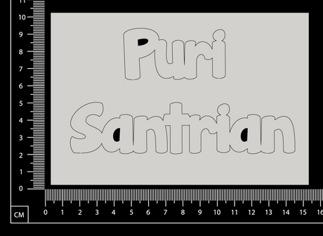 Puri Santrian - C - White Chipboard