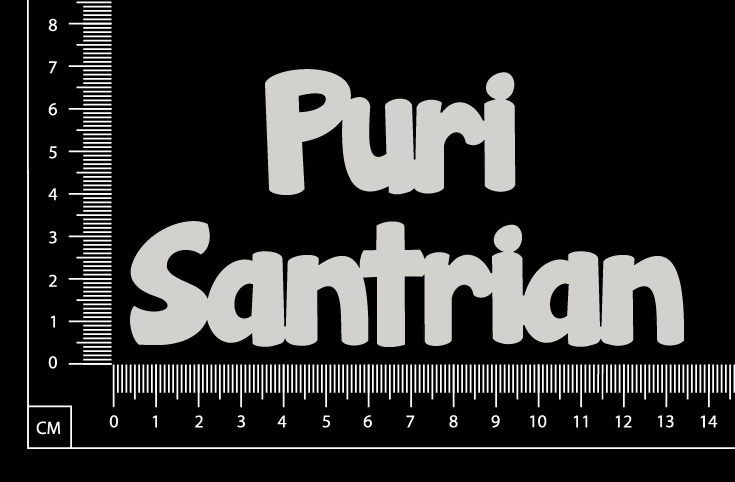 Puri Santrian - C - White Chipboard