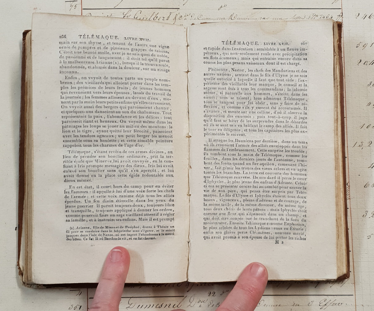 Authentic Antique 1700's French Book - QG