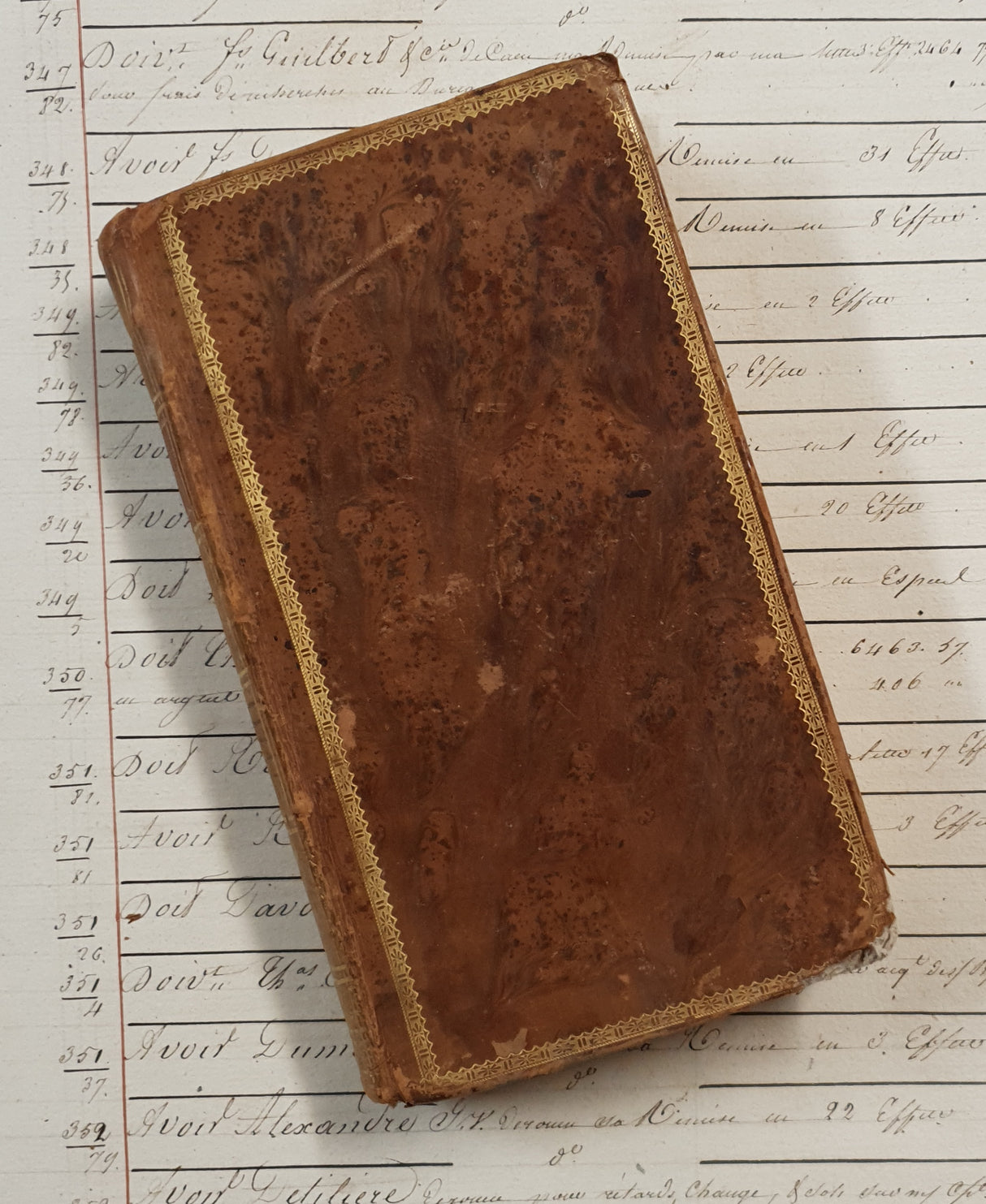 Authentic Antique 1700's French Book - QG