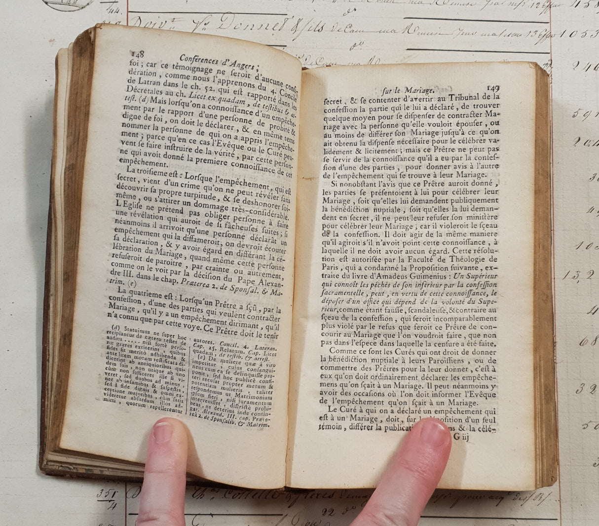 Authentic Antique 1799 French Book - QI