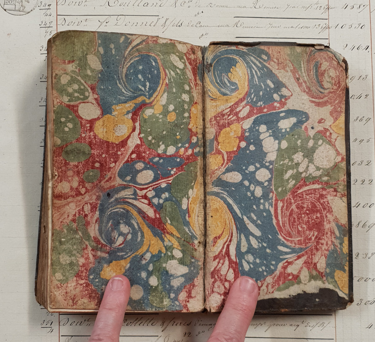 Authentic Antique 1740 French Book - QK