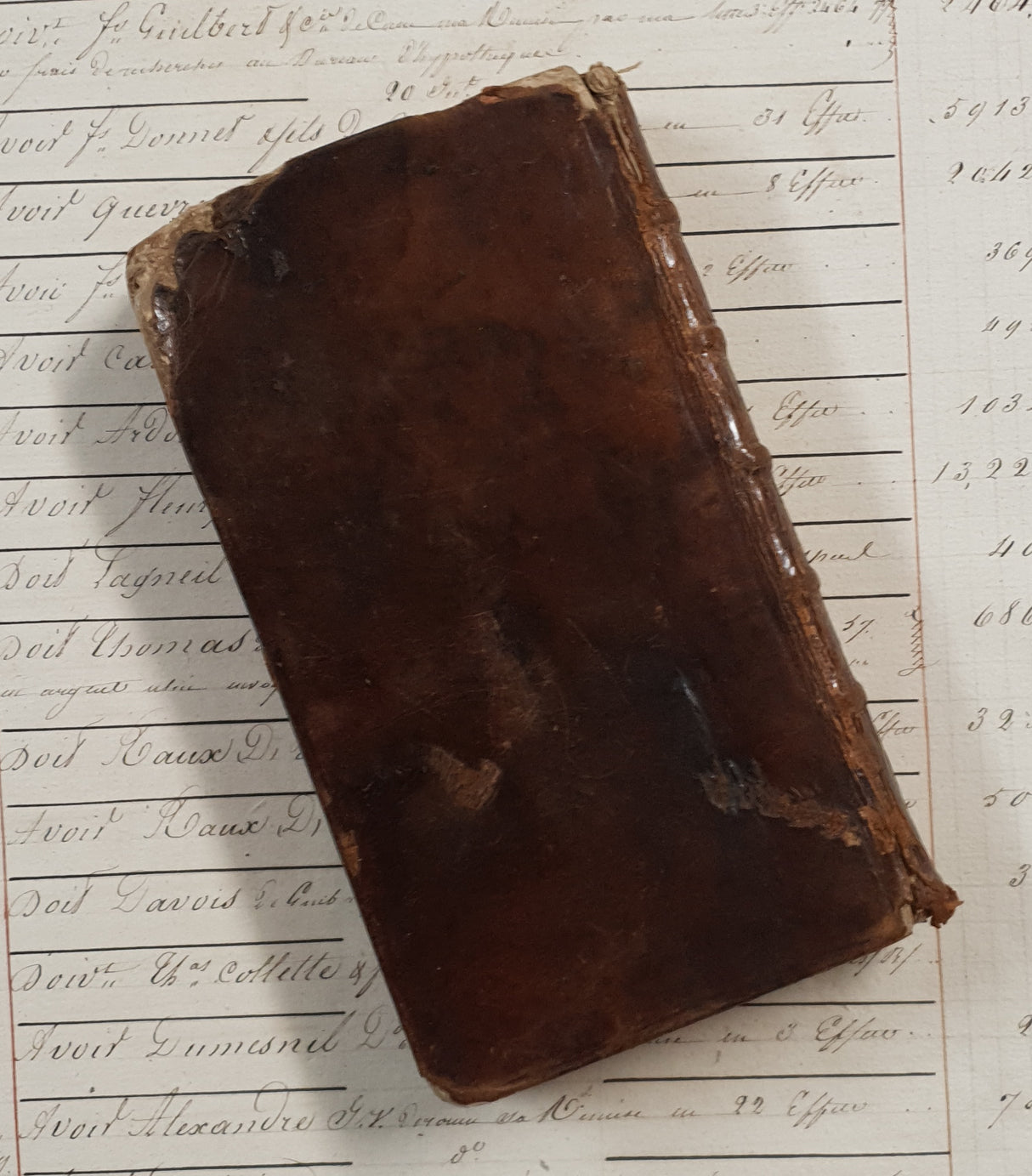 Authentic Antique 1740 French Book - QK