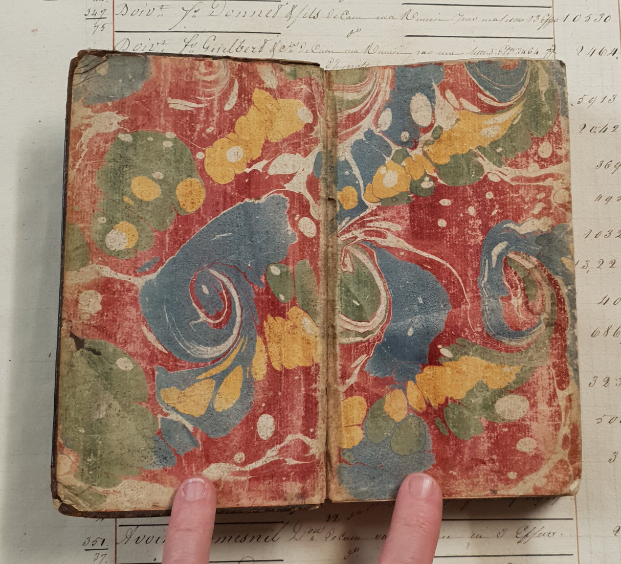 Authentic Antique 1740 French Book - QK