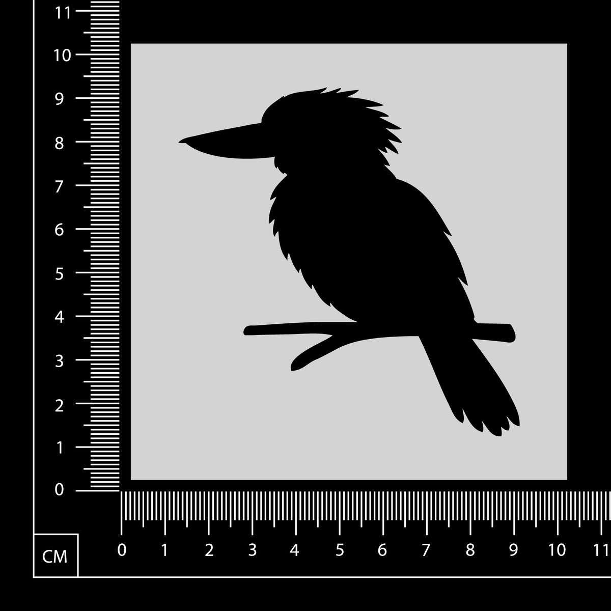 Kookaburra - A - Stencil - 100mm x 100mm