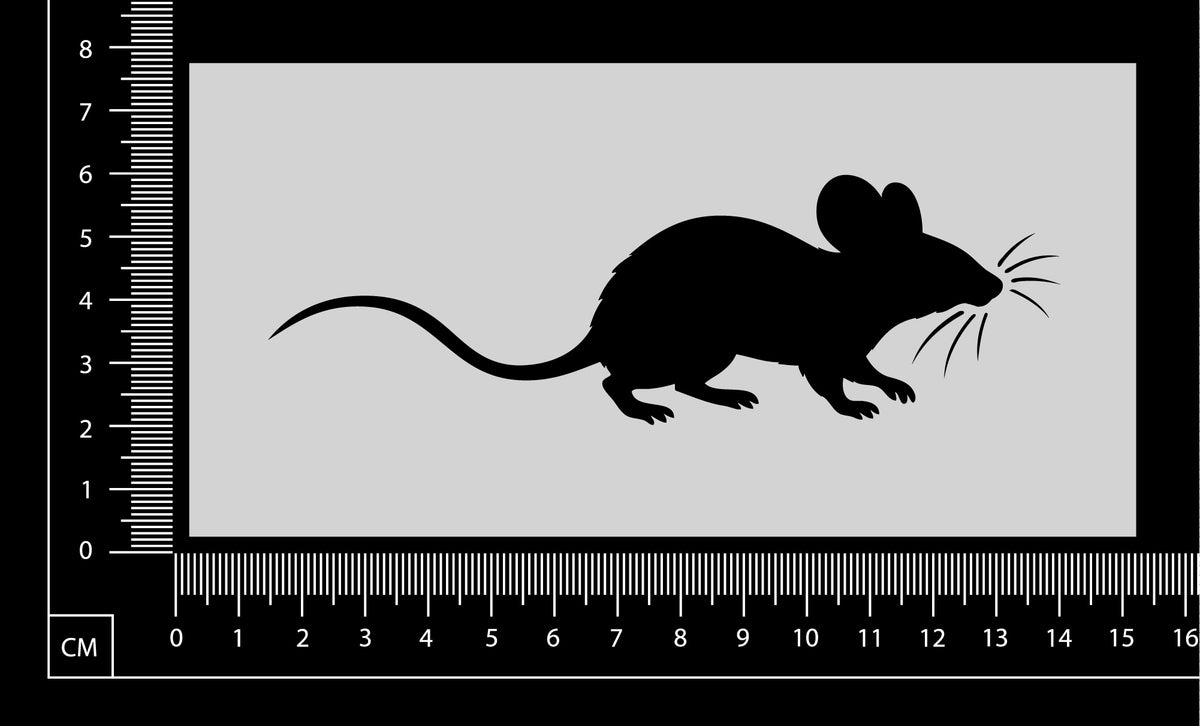 Mouse - A - Stencil - 75mm x 150mm
