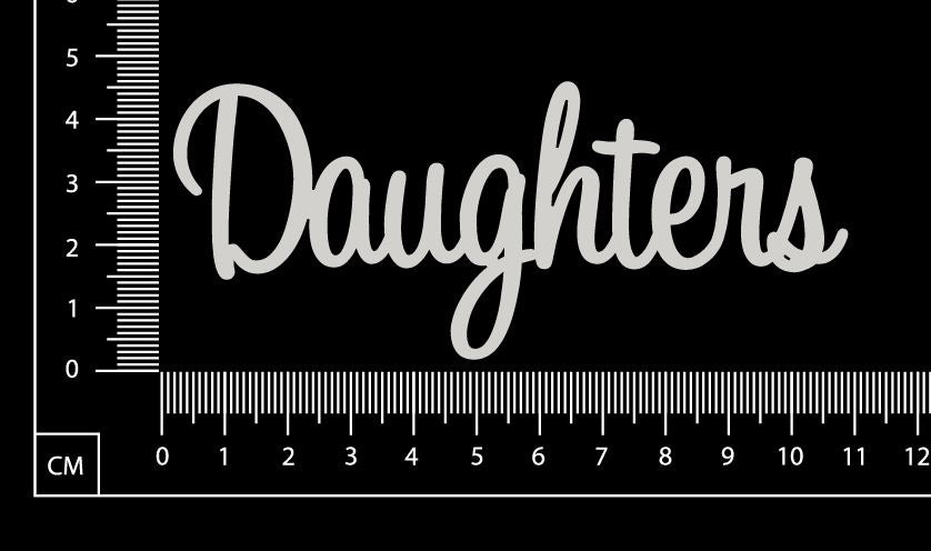 Sapphire Word - Daughters - White Chipboard