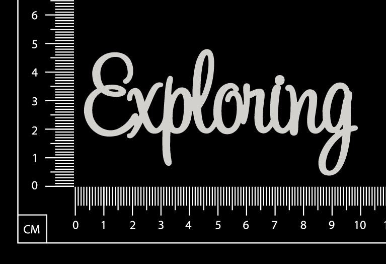 Sapphire Word - Exploring - White Chipboard