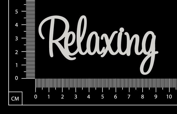 Sapphire Word - Relaxing - White Chipboard