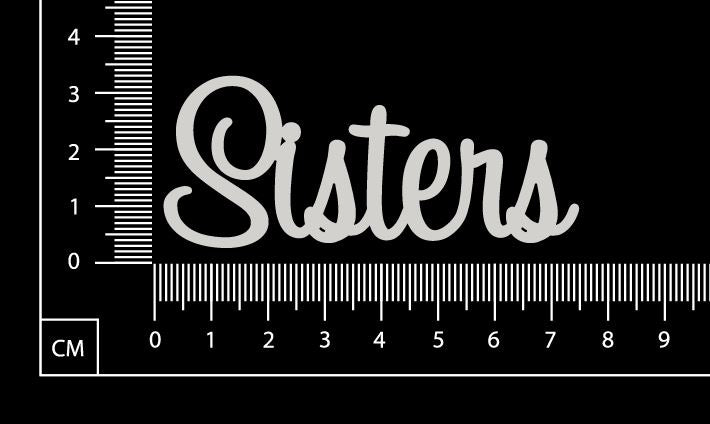 Sapphire Word - Sisters - White Chipboard