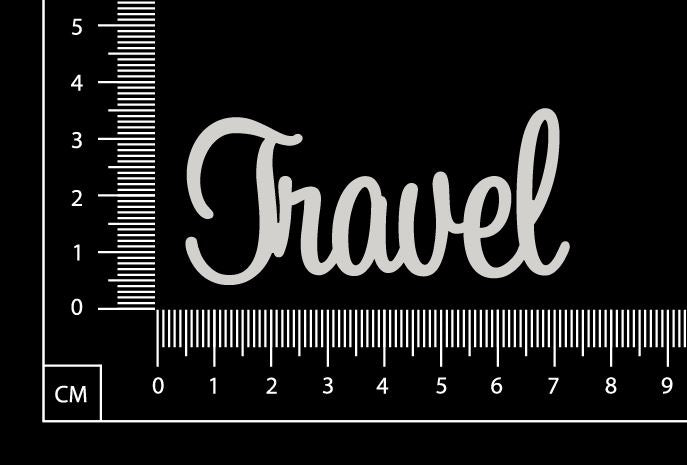 Sapphire Word - Travel - White Chipboard