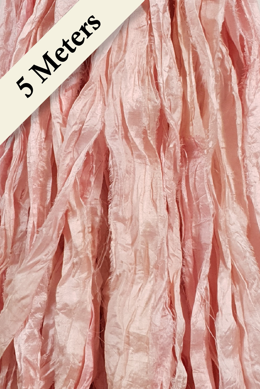 Reclaimed Sari Silk Ribbon - Ballet - 5m Pack