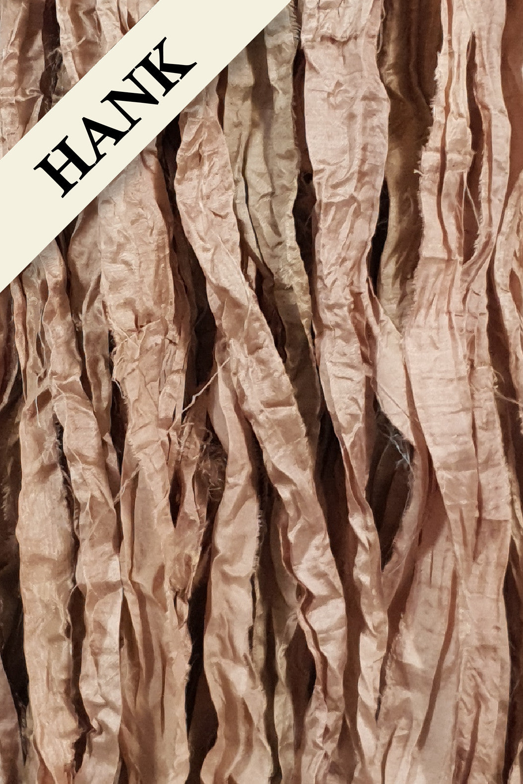 Reclaimed Sari Silk Ribbon - Driftwood - Hank