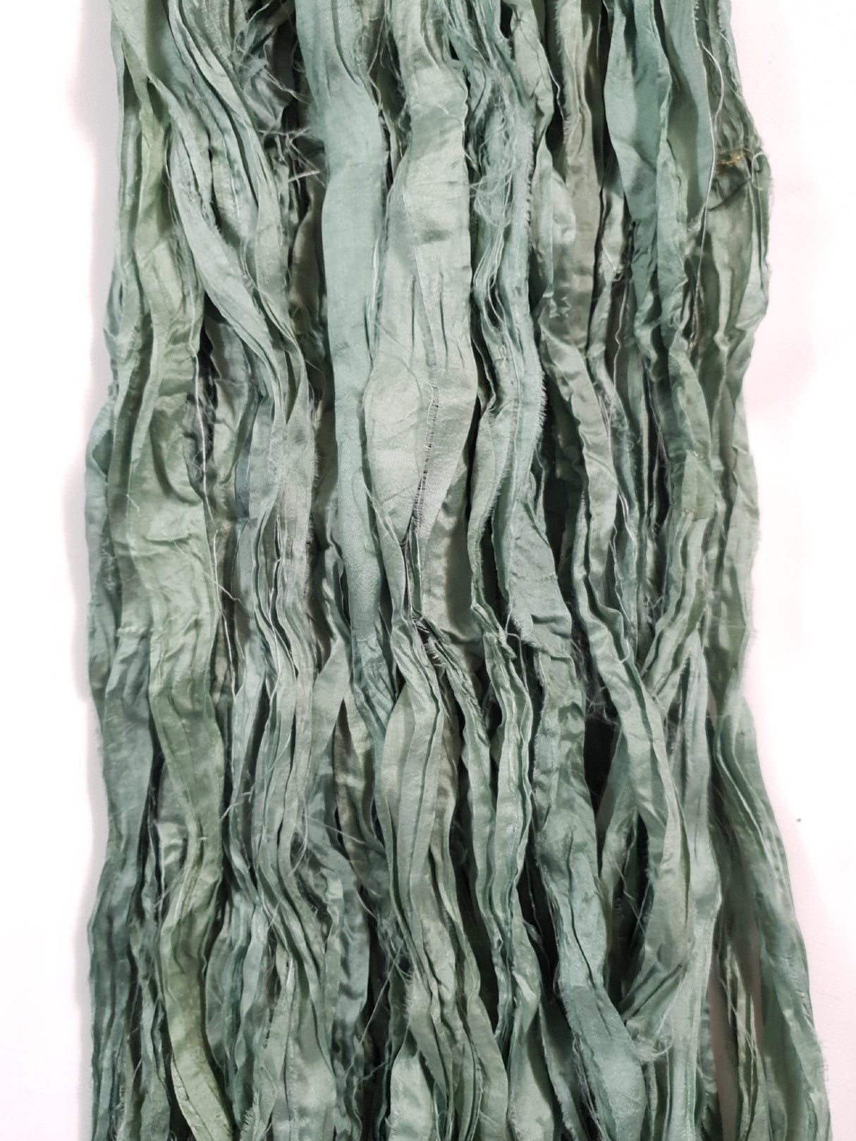 Reclaimed Sari Silk Ribbon - Hemlock - 5m Pack