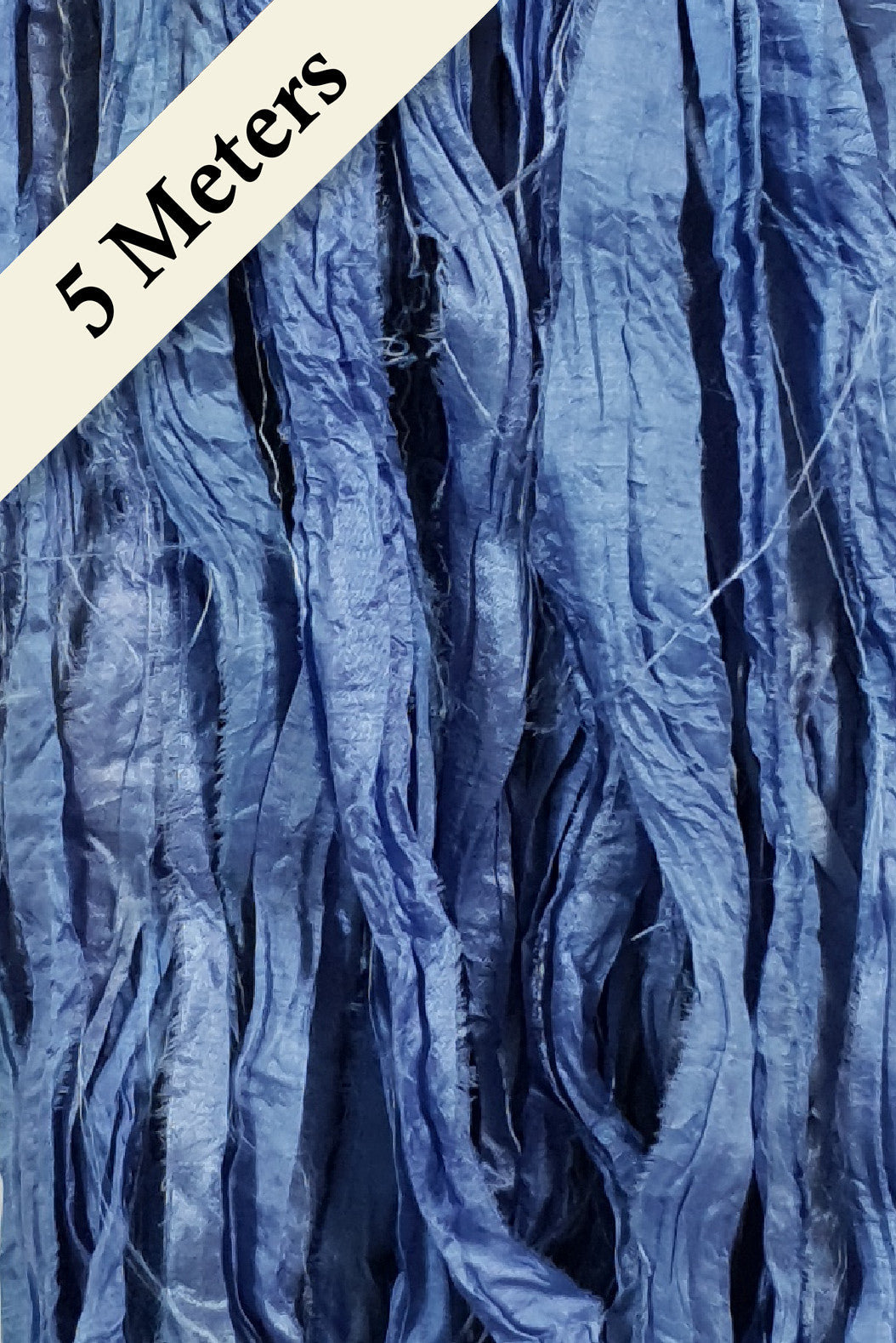 Reclaimed Sari Silk Ribbon - Pacific - 5m Pack