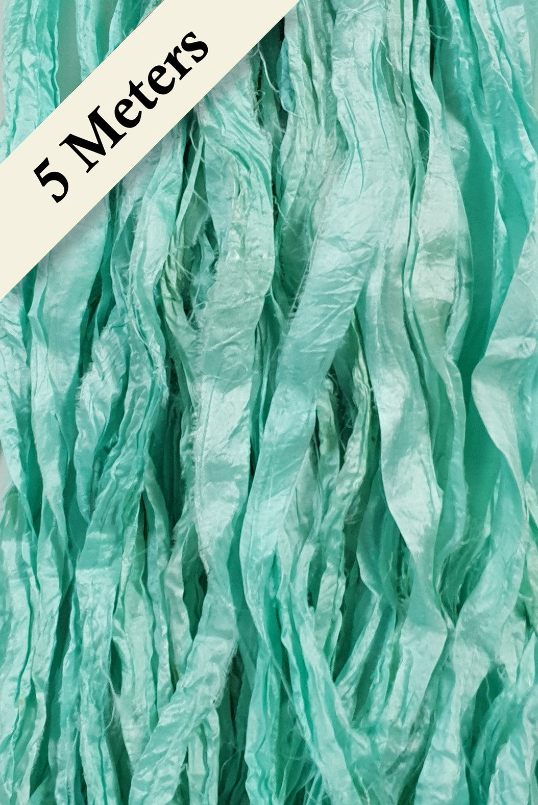 Reclaimed Sari Silk Ribbon - Serenity - 5m Pack
