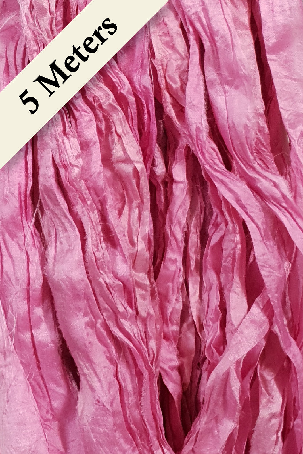 Reclaimed Sari Silk Ribbon - Tulip - 5m Pack