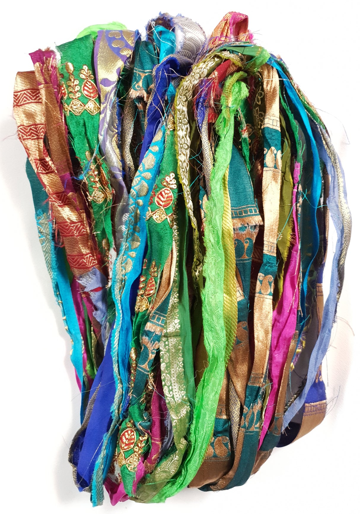 Reclaimed Sari Ribbon Hank - Unique - YC