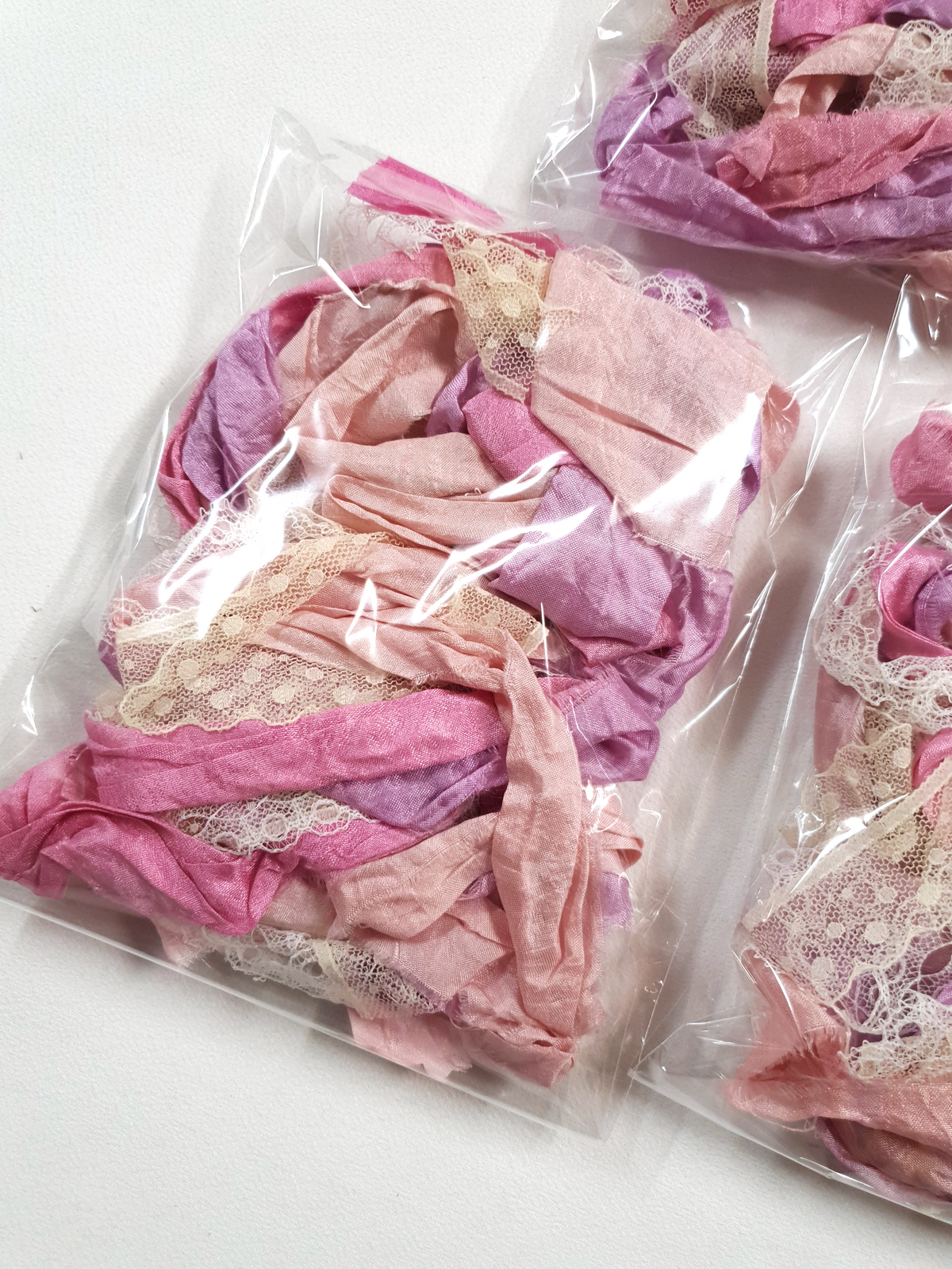 Pretty in Pink – Sari Silk & Vintage Lace Pack – MK