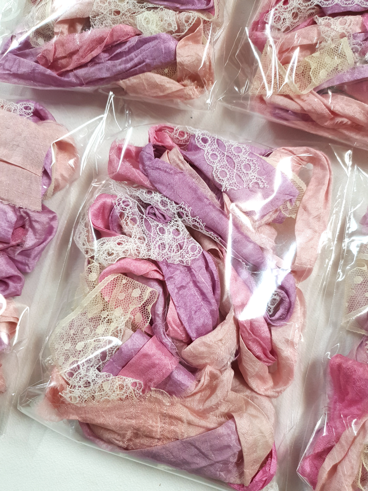 Pretty in Pink – Sari Silk & Vintage Lace Pack – MK